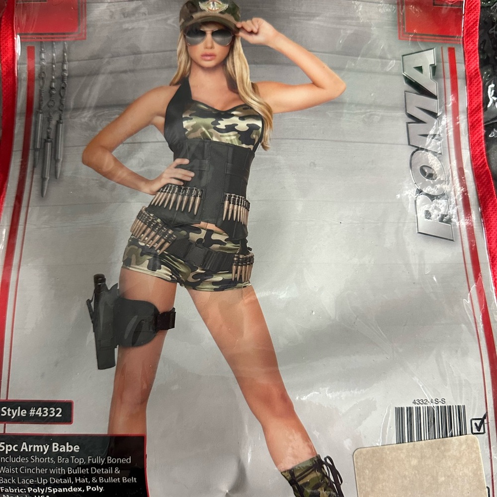 Roma Camouflage Army Babe Costume